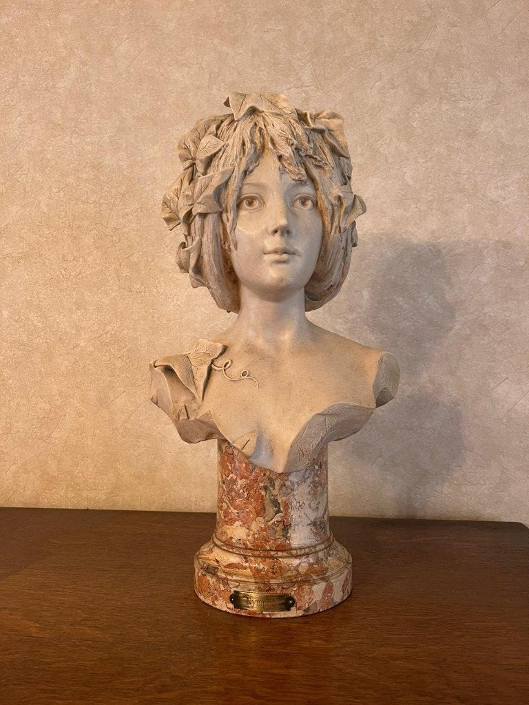 Buste, Antiquités & Art, Pierre ou céramique, Enlèvement, Buste, Art nouveau