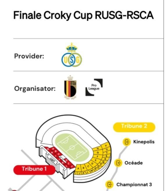 2 tickets union anderlecht Final, Tickets & Billets