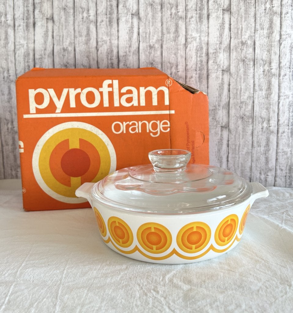 Plat pour four avec couvercle Pyroflam Space Age Orange, Ophalen of Verzenden, Huis en Inrichting