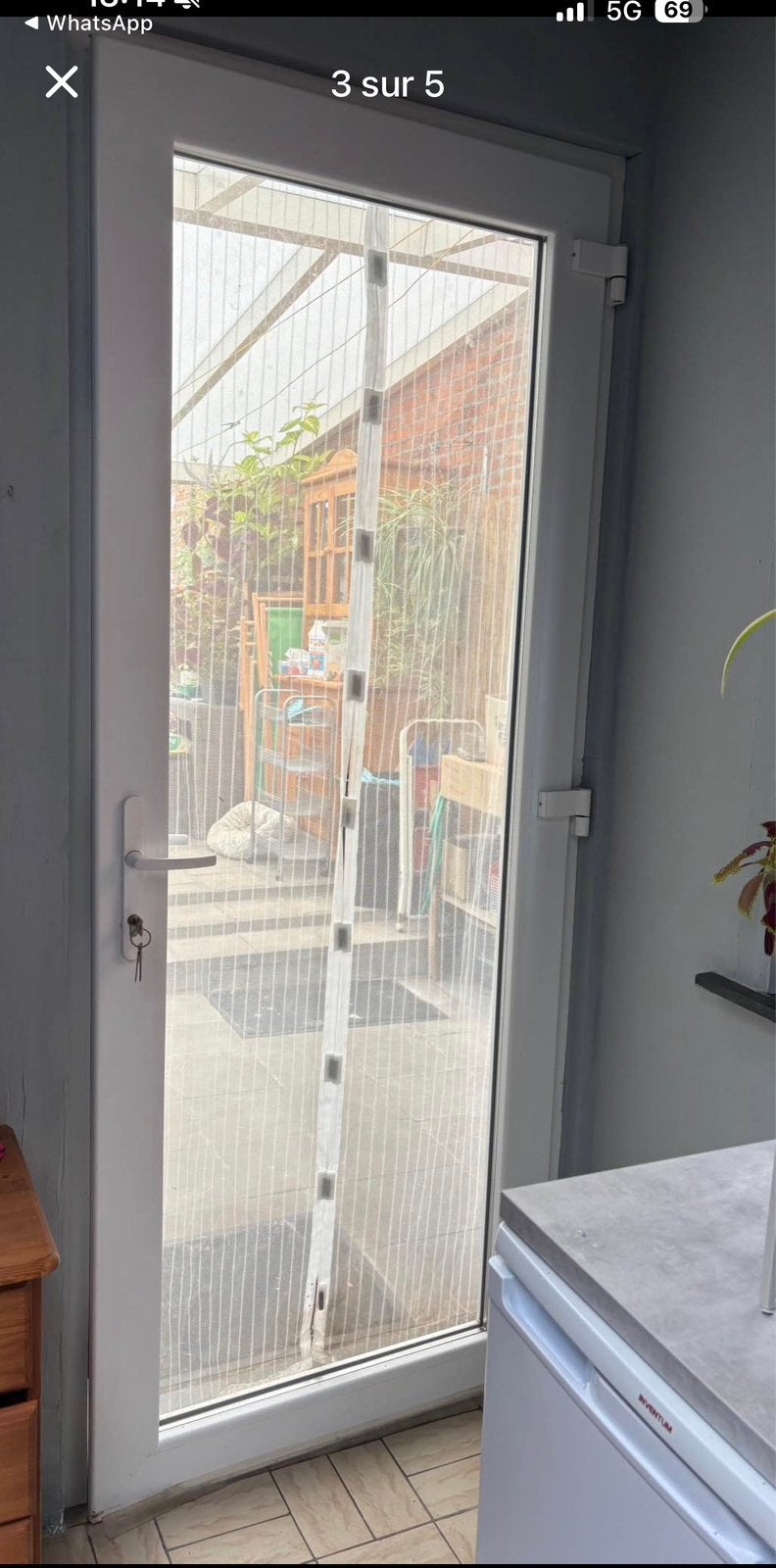 Achterdeur uit glas, Ophalen, Zo goed als nieuw, Glas