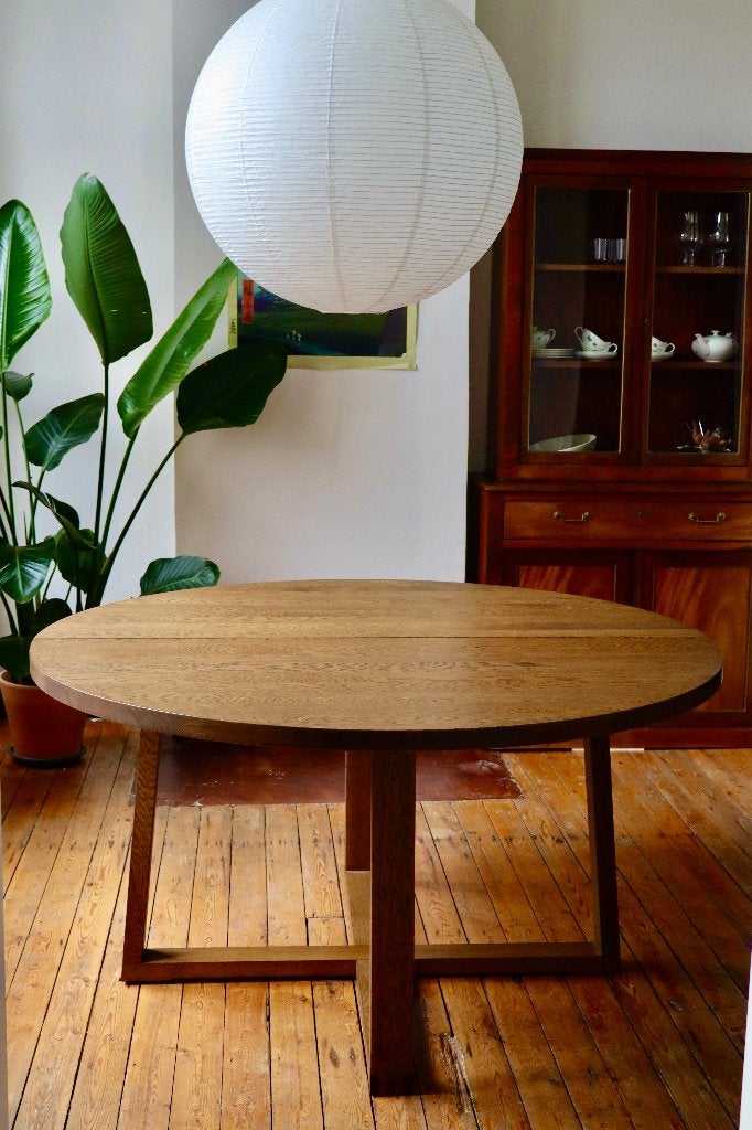 Table de salle à manger/bureau ronde solide Morbylanga, Enlèvement, Comme neuf