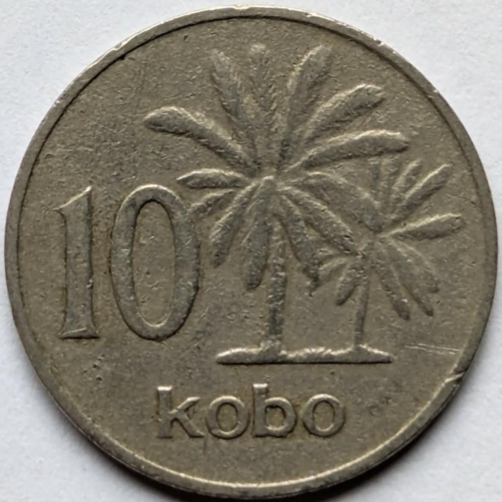 Nigeria - 10 kobo - 1973, Postzegels en Munten, Munten | Afrika, Ophalen, Nigeria, Losse munt