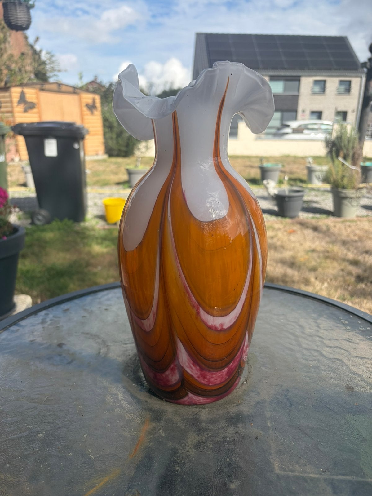 Vase colore italien murano, Enlèvement