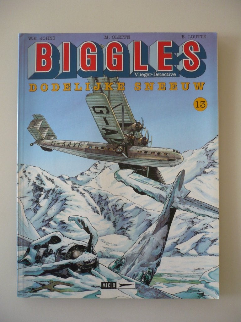 Biggles ( 13 dodelijke sneeuw ) eerste druk, Gelezen, Eén stripboek, Johns, Ophalen of Verzenden