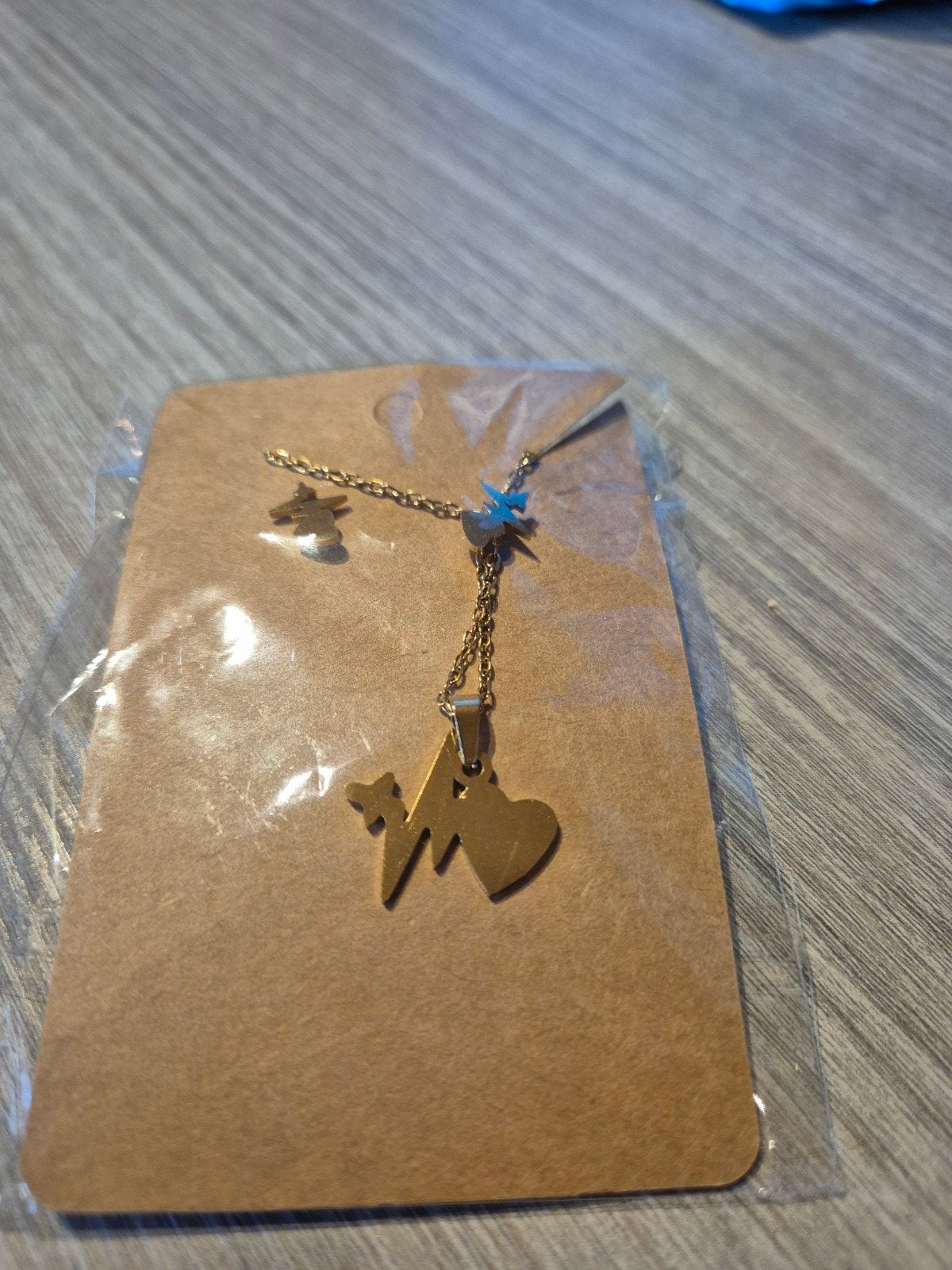 Oorbellen met bijpassende ketting, Verzenden, Goud, Goud