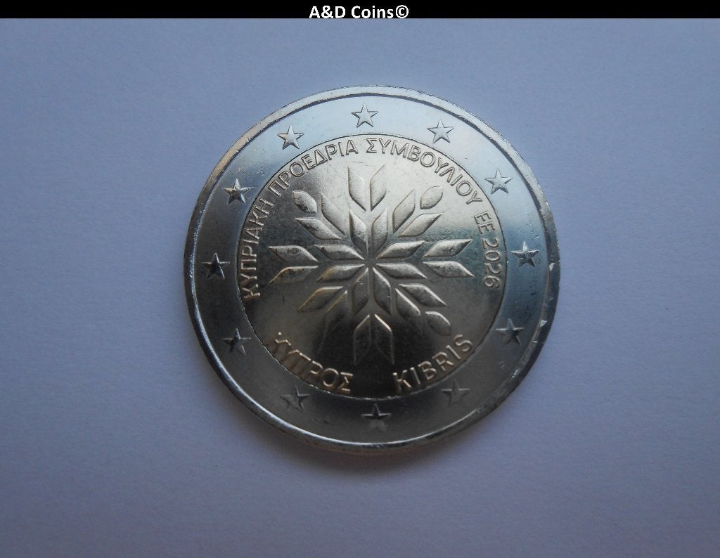 Cyprus 2 Euro cc 2026, Postzegels en Munten, Munten | Europa | Euromunten, Verzenden, Cyprus, 2 euro, Losse munt