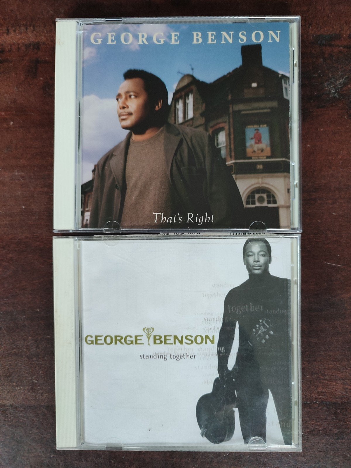 2x CD : GEORGE BENSON - C'EST JUSTE + STANDING TOGETHER, Enlèvement ou Envoi, Utilisé