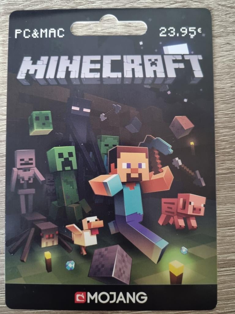 Carte cadeau Minecraft pour PC et Mac, Enlèvement