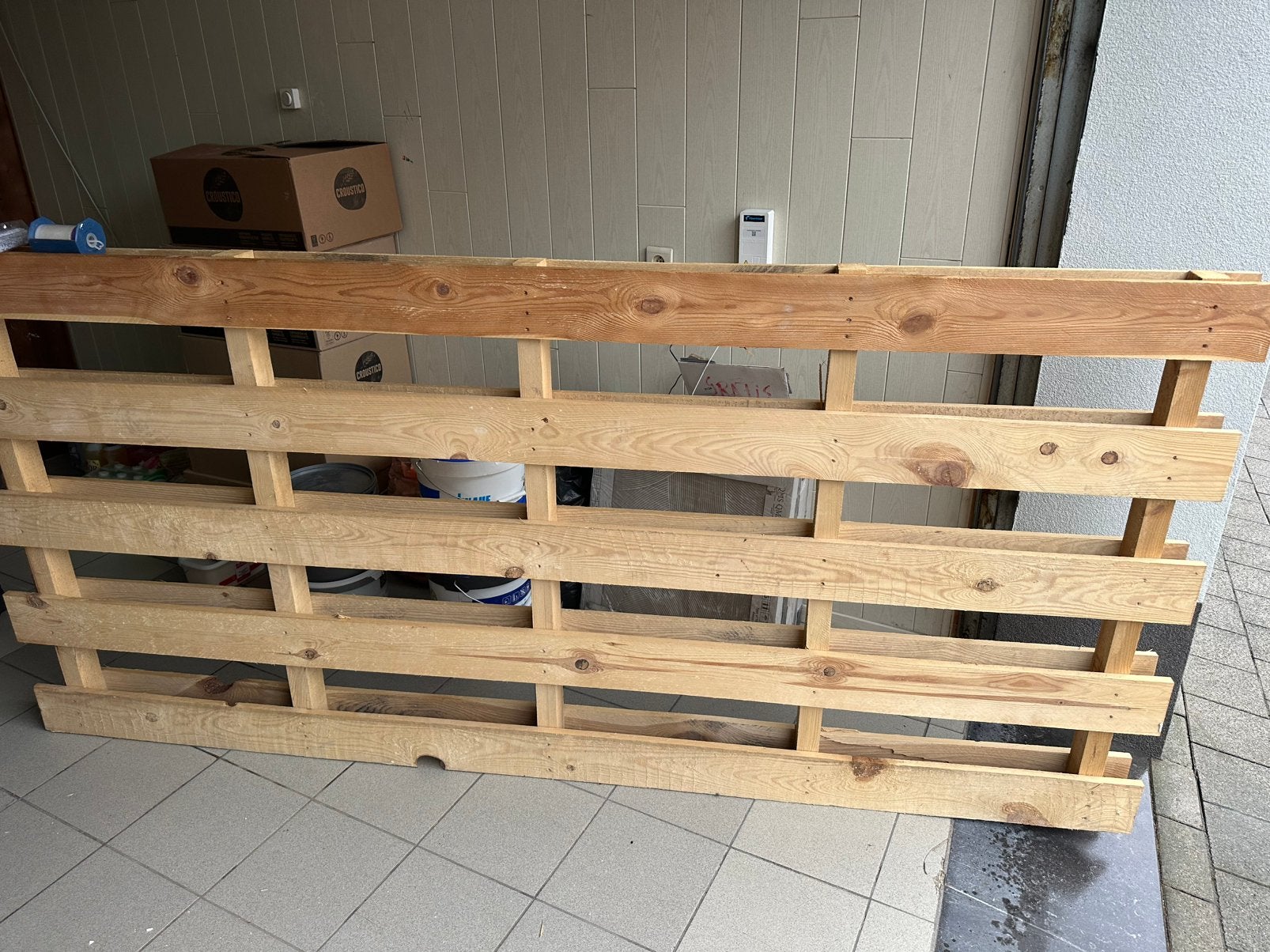 Houten pallet, Ophalen, Zo goed als nieuw, Pallet