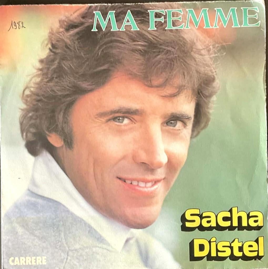 Sacha Distel  "Ma Femme", Enlèvement ou Envoi, Comme neuf, Autres genres, Housse de protection extérieure