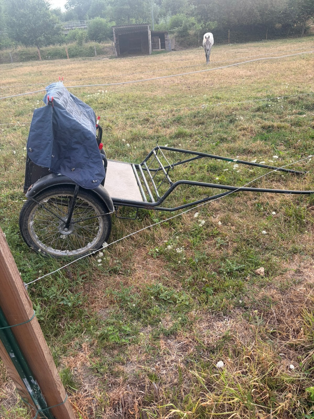 Te koop sulky, Ophalen