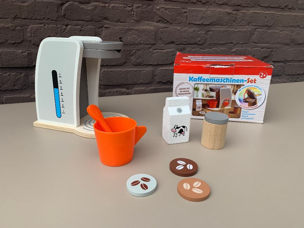 Ensemble de cafetière - Accessoires de cuisine Play, Enlèvement ou Envoi, Comme neuf, Bois, Accessoires de cuisine de jeu