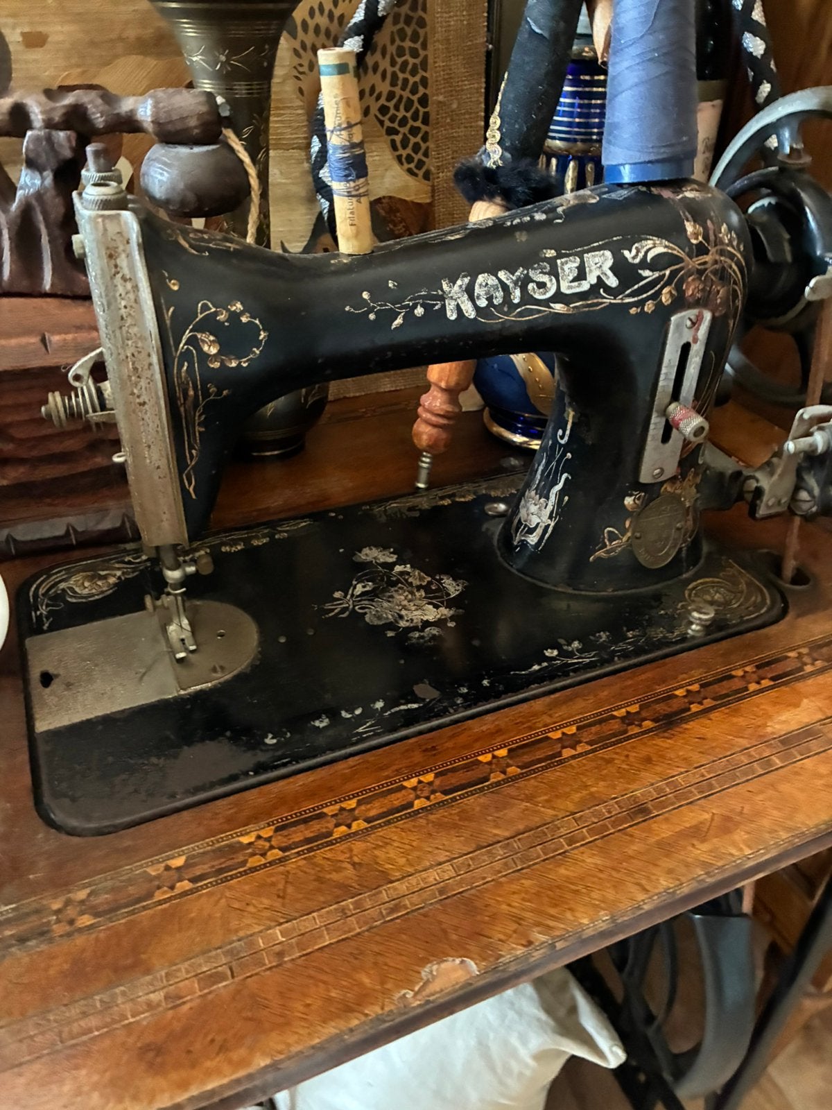 Zeer oude naaimachine, Antiquités & Art, Antiquités | Machines à coudre, Enlèvement