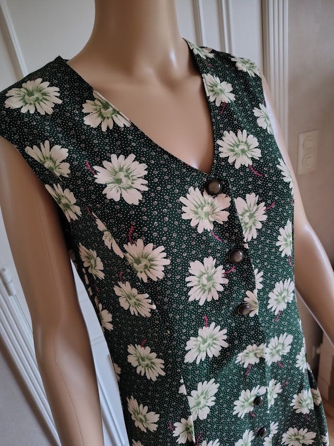 vintage handgemaakte jurk, Kleding | Dames, Jurken, Zo goed als nieuw, Maat 36 (S), Vintage ., Verzenden