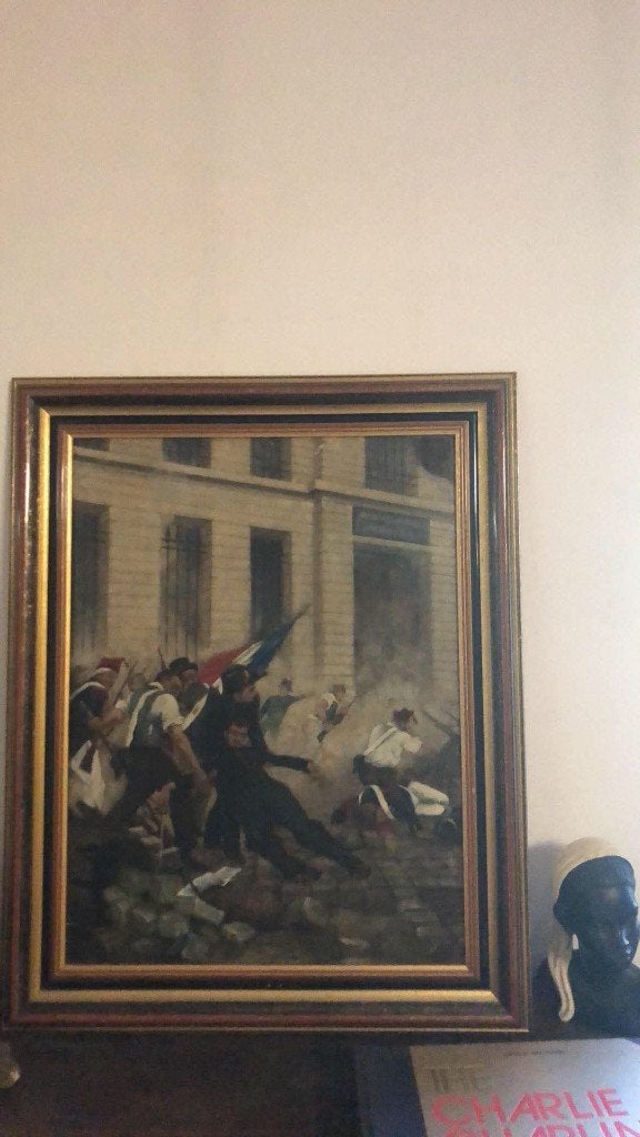 Tableau d'après Moreau de Tours, copie par Gillot 1873, Antiek en Kunst, Ophalen of Verzenden