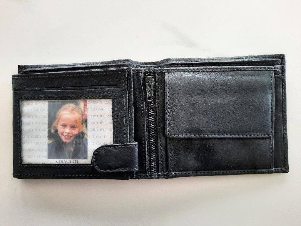 Portefeuille zwart, Bijoux, Sacs & Beauté, Porte-monnaie & Portefeuilles, Neuf, Autres marques, Cuir, Enlèvement ou Envoi