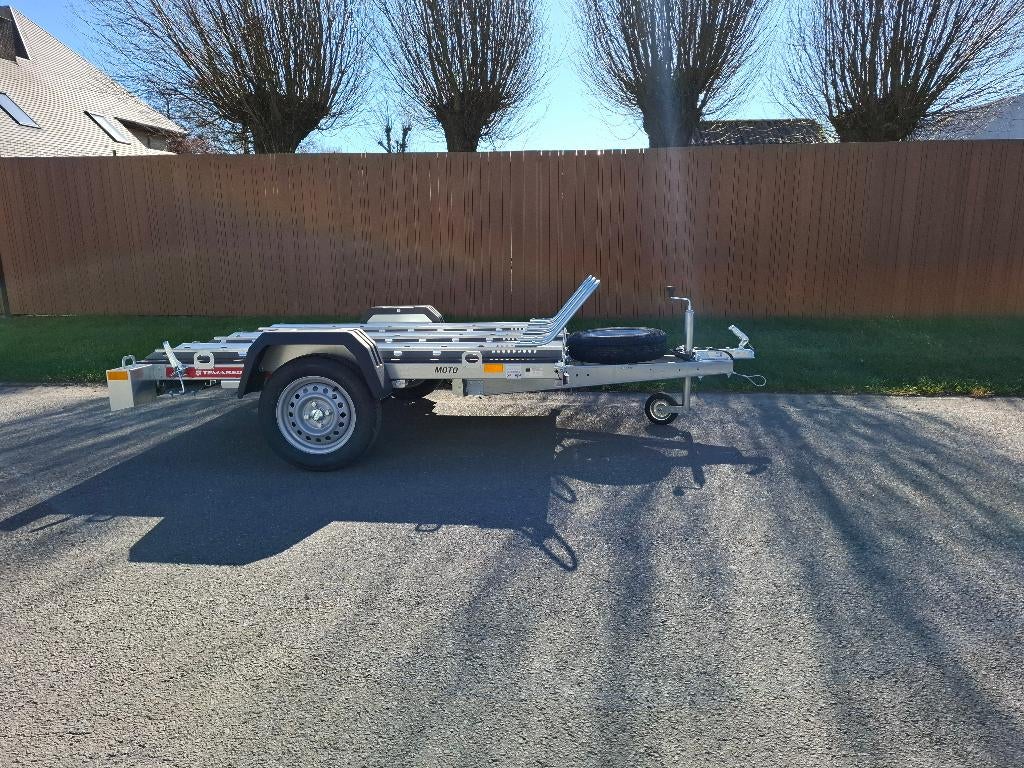 Kantelbare moto-aanhangwagen bladgeveerd, Enlèvement, Neuf