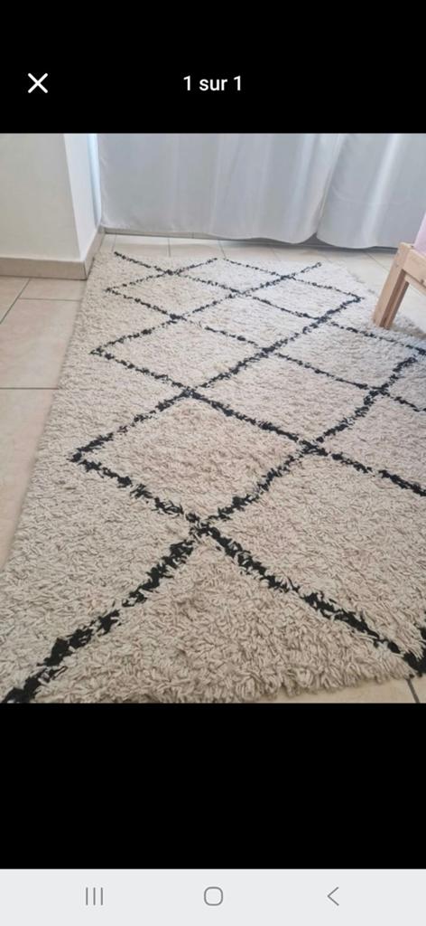 Tapis style nordique, Maison & Meubles, 150 à 200 cm, Enlèvement ou Envoi, 100 à 150 cm, Utilisé