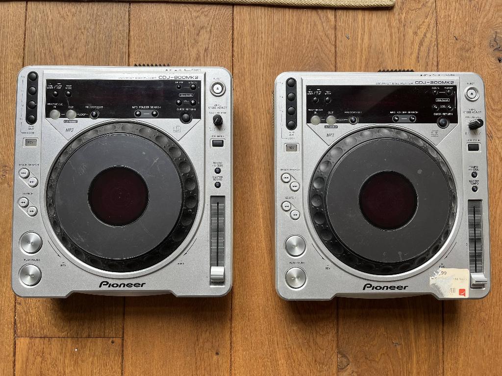 Paire CDJ800 MK2, Muziek en Instrumenten, Ophalen, Gebruikt