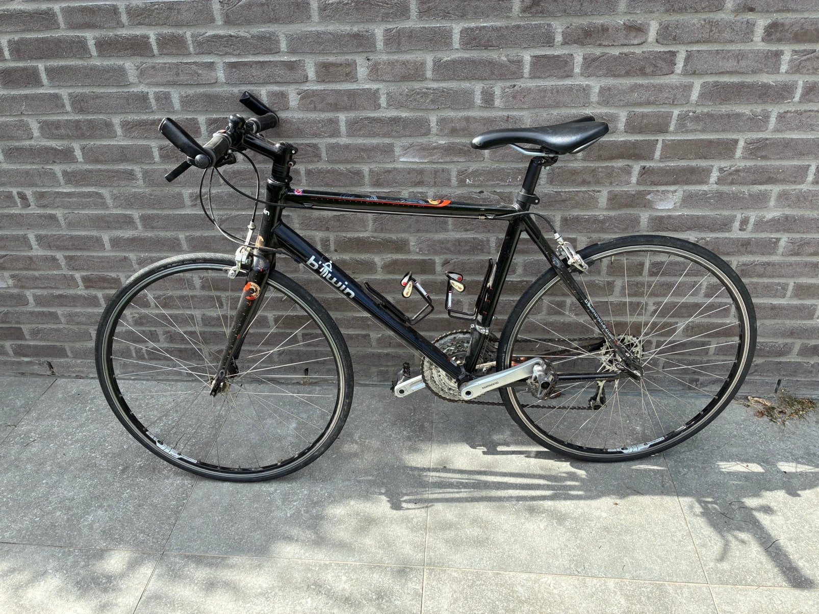 B twin lichte koersfiets kleine kader, Gebruikt, Velgrem, 49 tot 53 cm, Overige maten