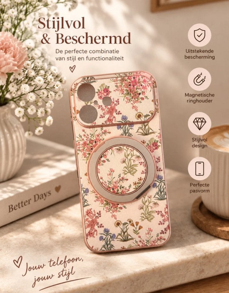 Hoes iphone 16 (nieuw) met staander, Telecommunicatie, Ophalen of Verzenden, Nieuw, IPhone 16