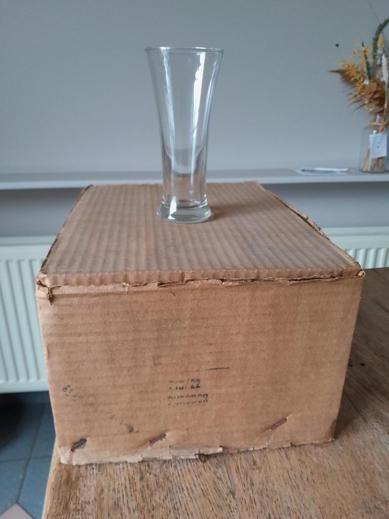 Glazen fluit vorm doos12 stuks, Huis en Inrichting, Ophalen