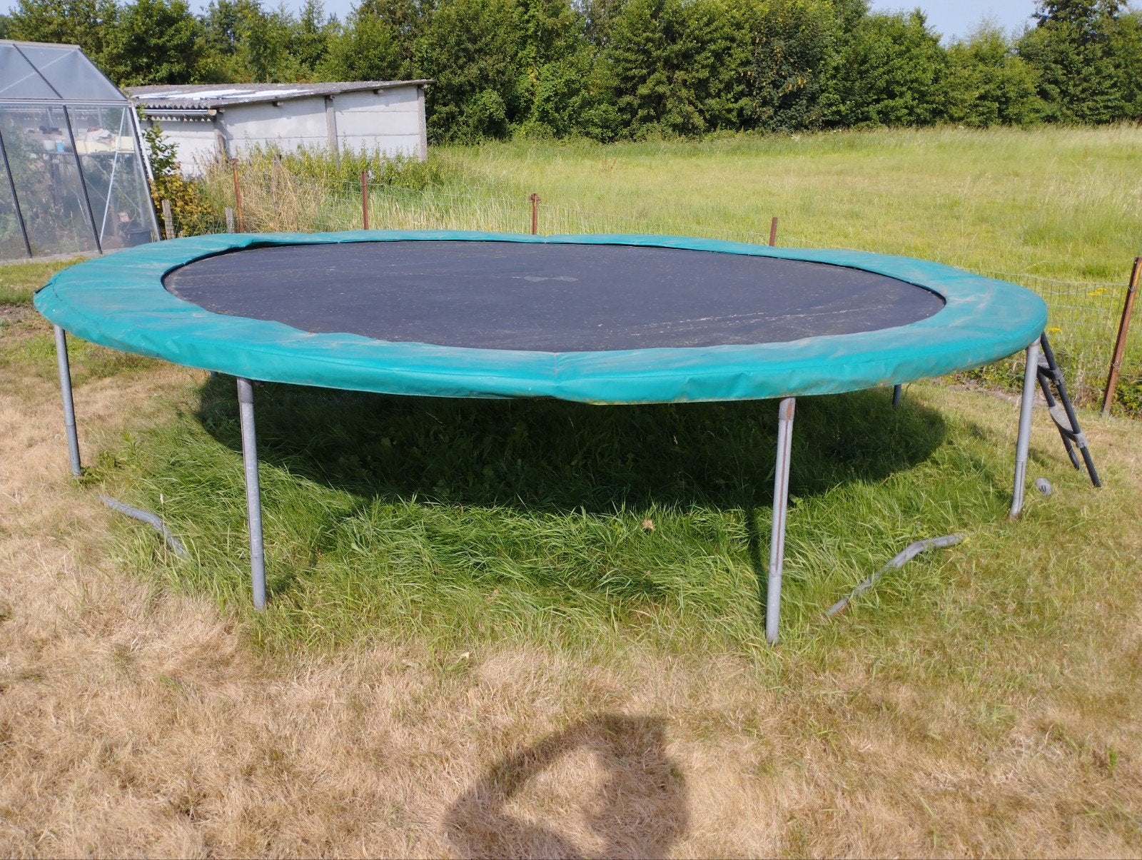 berg trampoline 430 cm, Kinderen en Baby's, Speelgoed | Buiten | Trampolines, Ophalen, Gebruikt