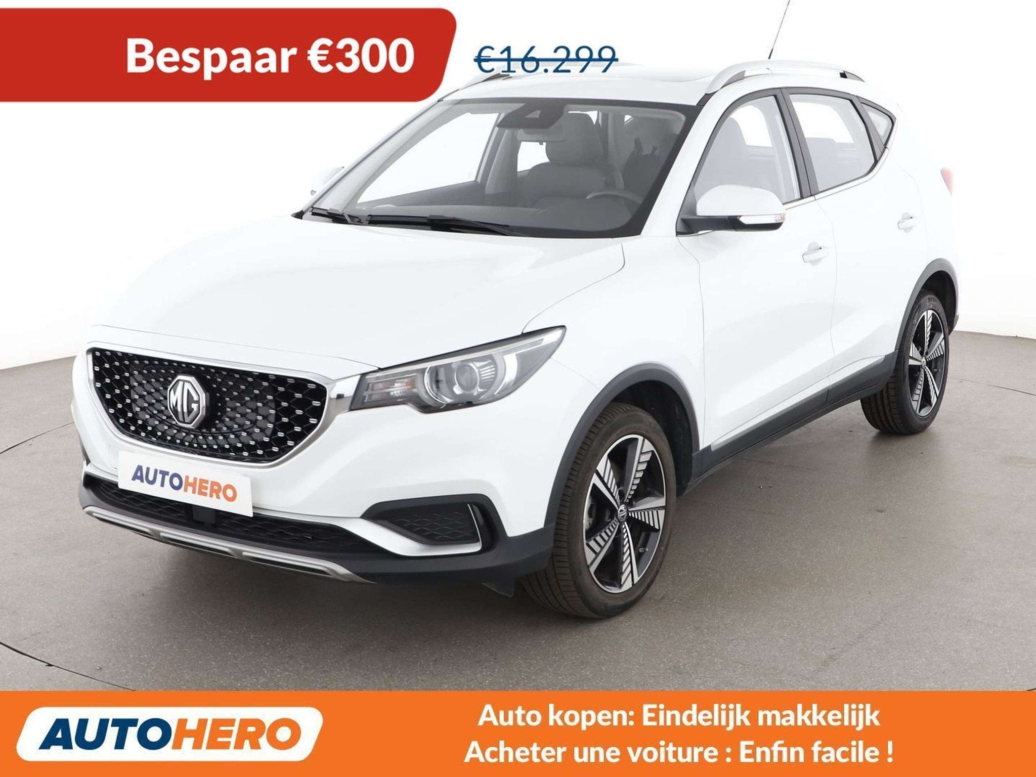 MG ZS electric drive 105 kW Comfort (bj 2021, automaat), Auto's, MG, Gebruikt, Zwart, ZS, Leder