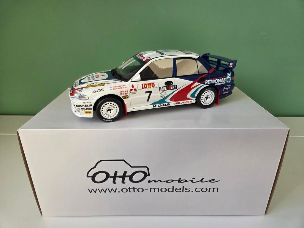Otto Mobile 1:18 Mitsubishi Lancer Evo lll (OT475) à vendre , Enlèvement ou Envoi, Neuf, Voiture, OttOMobile