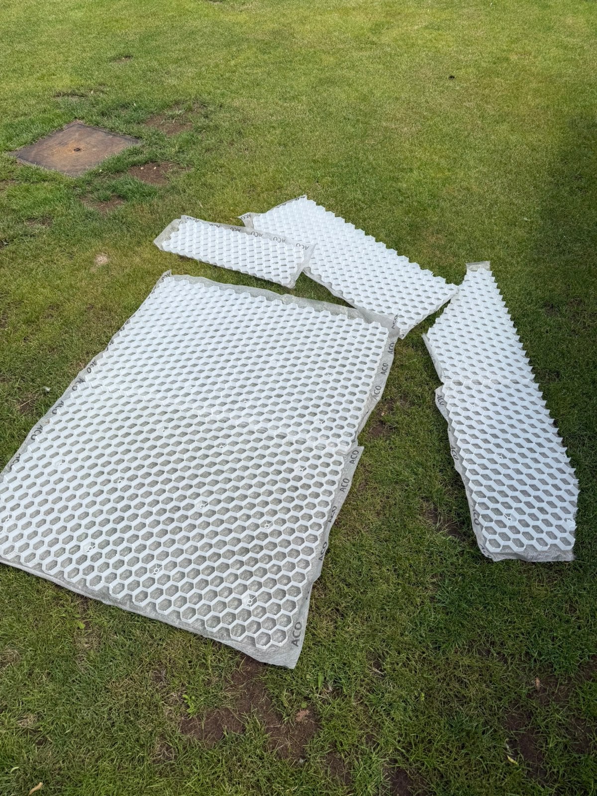 Honingraad matten wit voor kiezels, Tuin en Terras, Ophalen, Zo goed als nieuw
