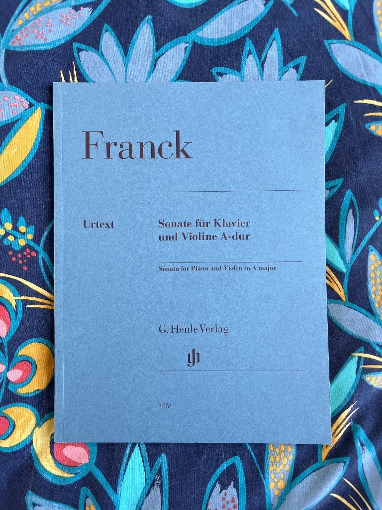 Sonate en La majeur de César Franck, édition Henle Verlag, Livres, Musique, Enlèvement ou Envoi, Neuf, Instrument, César Franck