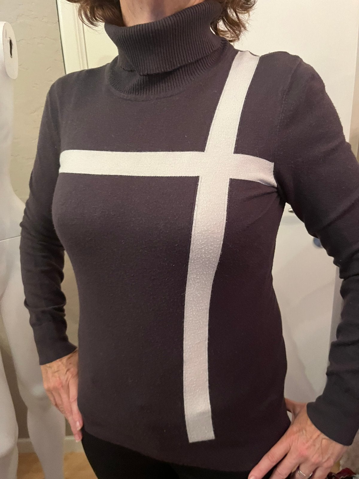 Kwaliteitsvolle coltrui  van Melvin maat 40, Kleding | Dames, Ophalen of Verzenden, Zo goed als nieuw, Maat 38/40 (M), Grijs