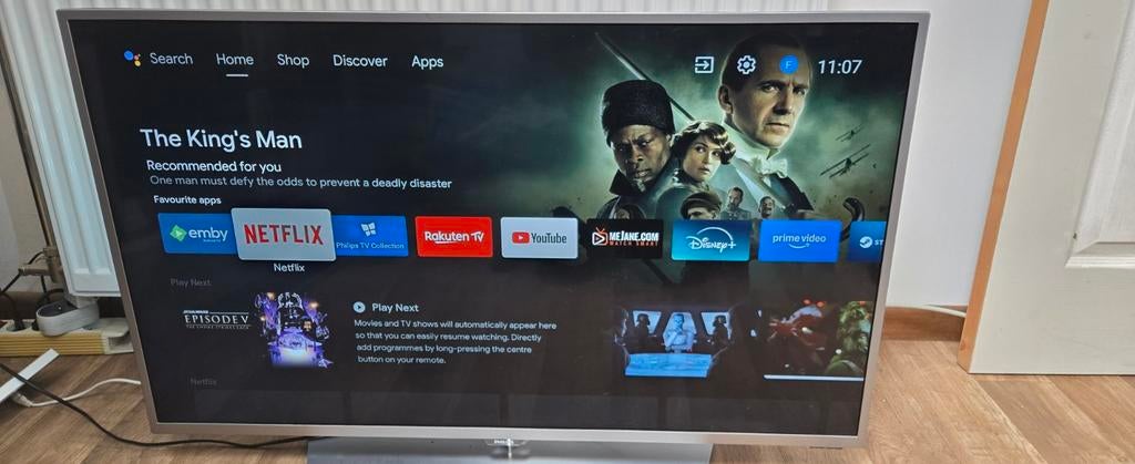 Phillips Ambilight tv 43 inch android tv 4k, Enlèvement, Philips, Smart TV