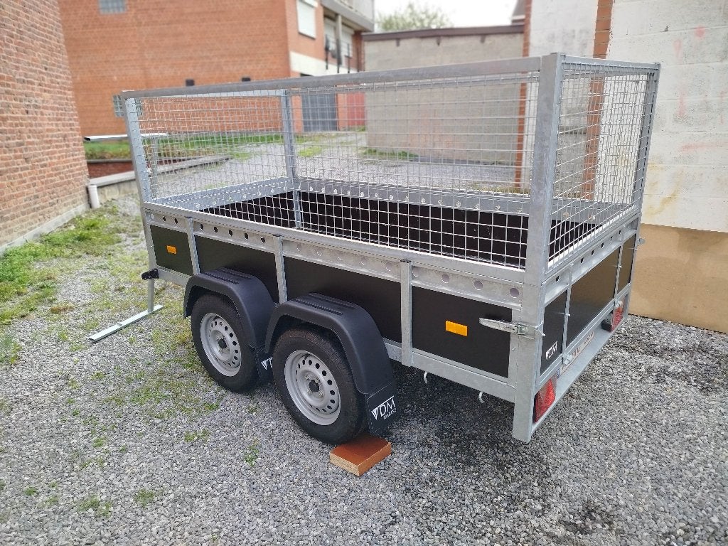 Remorque grillagée neuve double essieux, Enlèvement, Neuf