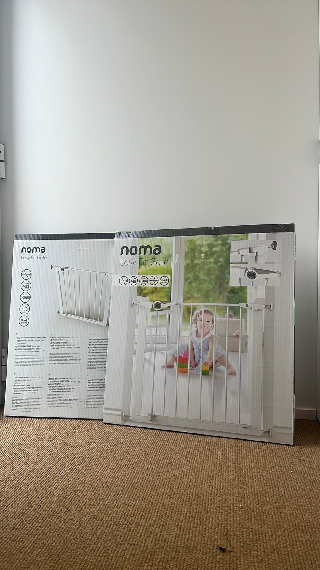 2x Noma easy fit gate, Kinderen en Baby's, Traphekjes, Ophalen, Zo goed als nieuw