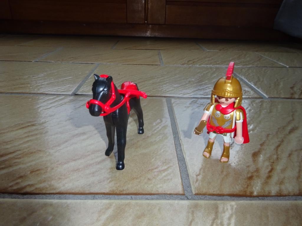 Playmobil romein te paard, Ophalen of Verzenden, Zo goed als nieuw, Complete set