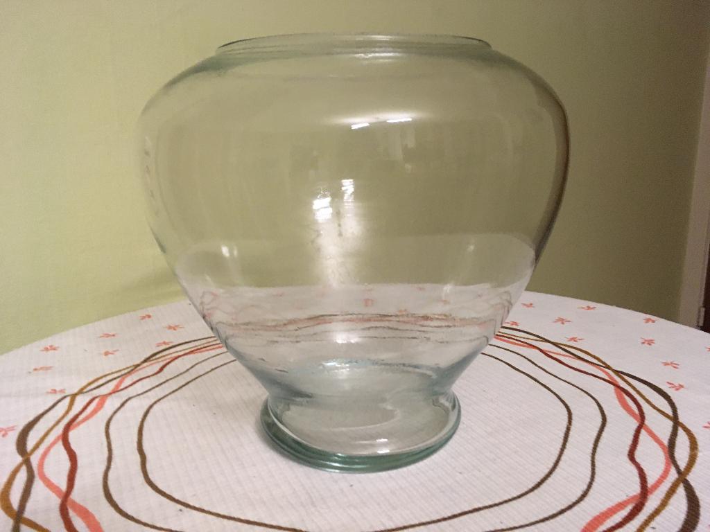 Moderne glazen vaas – perfecte nieuw staat - H : 25 cm, Wit, Nieuw, Ophalen of Verzenden, Glas