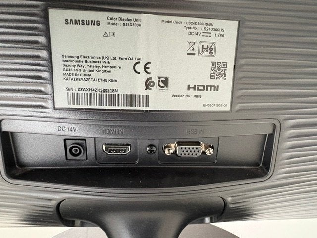 Samsung S24D300H / LS24D300HS, een 24-inch Full HD-monitor, 1 à 2 ms, HDMI, Full HD, Comme neuf