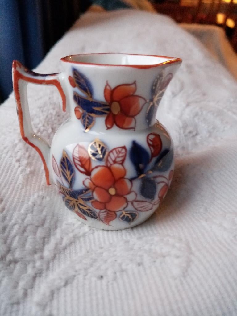 Miniature pichet porcelaine Bayeux/France 1850/6cm, Enlèvement ou Envoi
