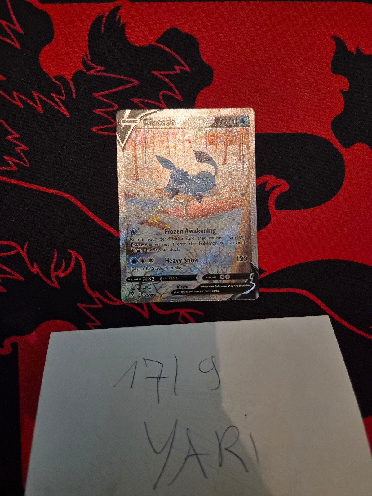 glaceon v 175, Enlèvement ou Envoi