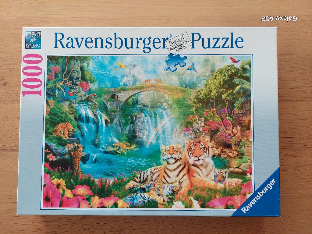 puzzle 1000 - Ravensburger - le paradis exotique, Enlèvement ou Envoi, 500 à 1500 pièces, Comme neuf, Puzzle