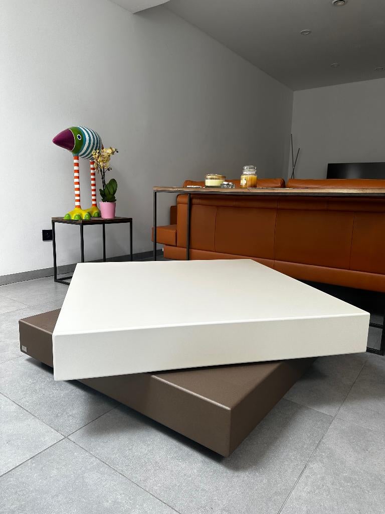 Leolux Trovo Salontafel, Huis en Inrichting, Tafels | Salontafels, Zo goed als nieuw, Vierkant, Ophalen