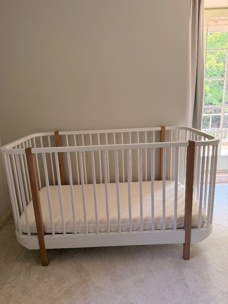 Baby/peuterbed merk Oliver furniture, Ophalen, Gebruikt, 70 tot 85 cm, 140 tot 160 cm