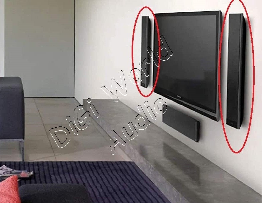 Haut-parleurs 2½ voies ultra fins KEF T301, Enlèvement ou Envoi, Kit d'enceintes, Comme neuf, Compatible son surround/home cinéma