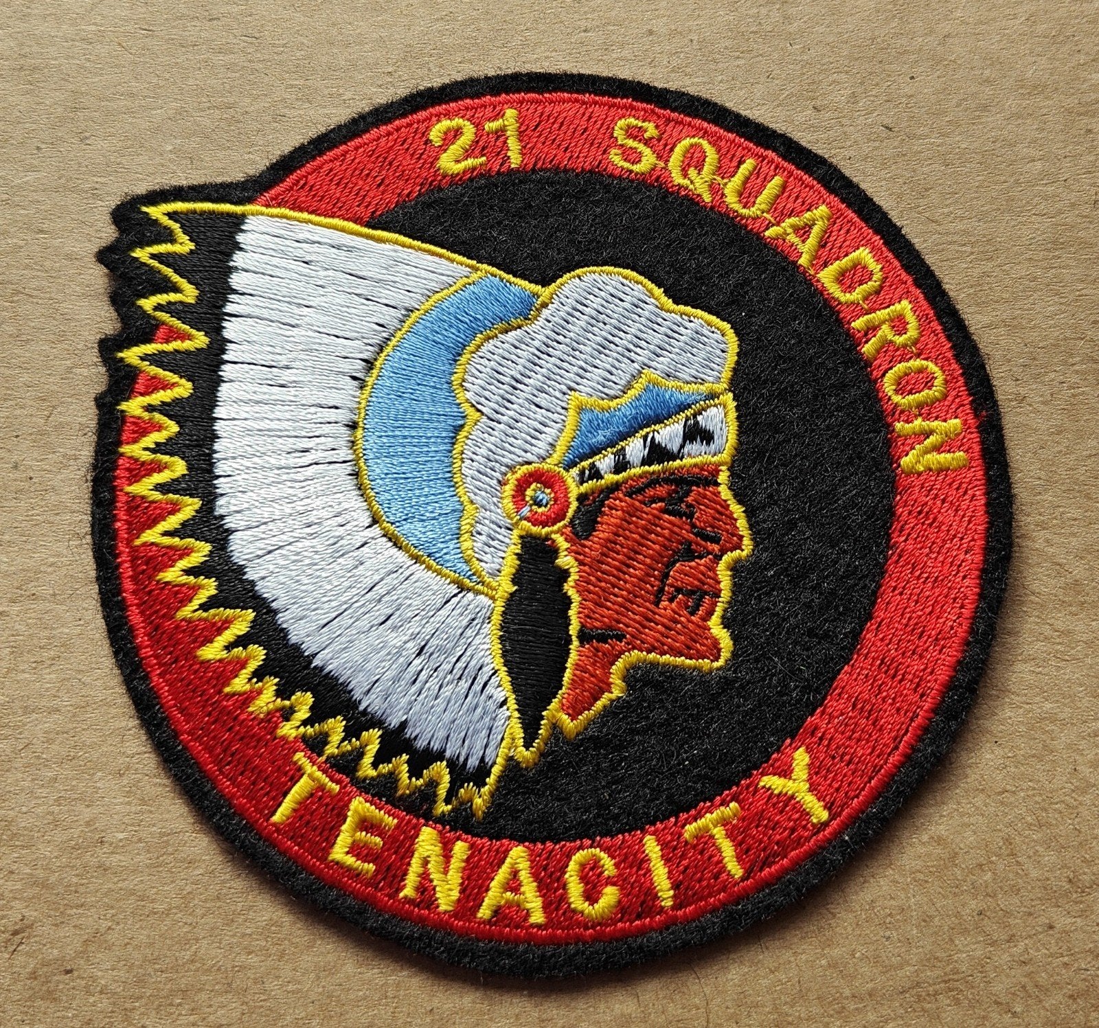 21ste Squadron Tenacity Onderdeel van 15de Wing Melsbroek, Verzamelen, Ophalen of Verzenden, Luchtmacht, Embleem of Badge
