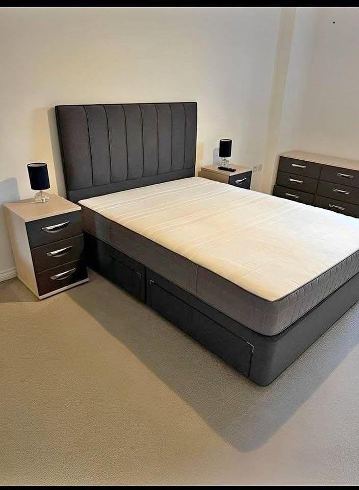 Bed met matras, betaling bij levering, Verzenden, Nieuw, Tweepersoons, Overige kleuren