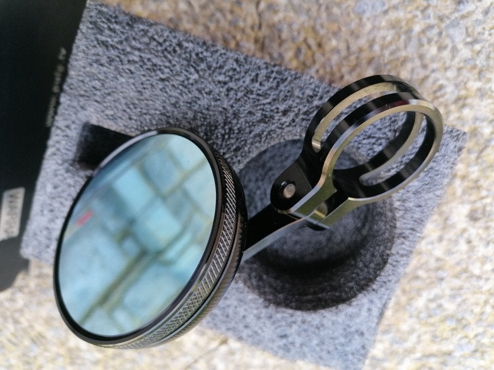 Rétroviseur ( bout de guidon )Puig 9506N Tracker Noir impec, Motoren, Ophalen, Nieuw