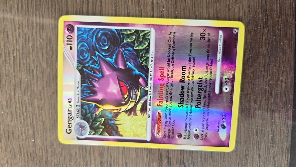 Gengar [Reverse Holo] #18, Hobby en Vrije tijd, Verzamelkaartspellen | Pokémon, Ophalen, Zo goed als nieuw, Losse kaart, Foil