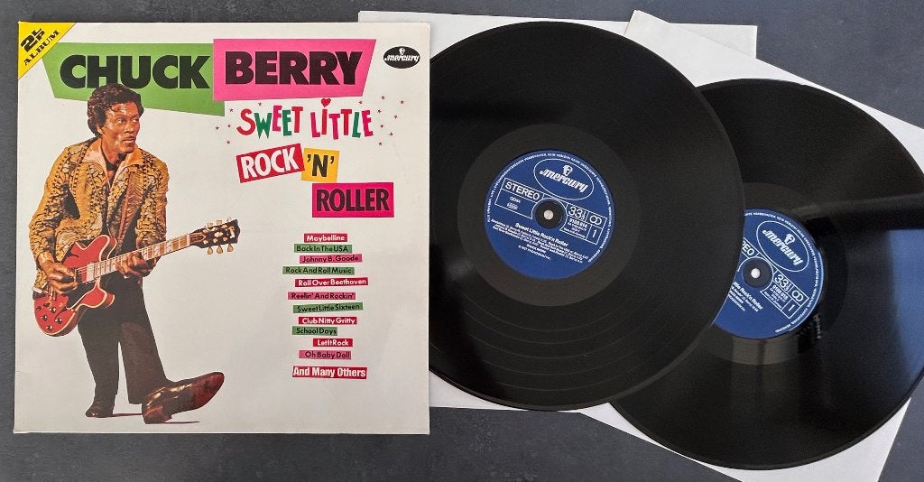 CHUCK BERRY - Sweet little rock 'n roller ( 2LP; NMINT ), Cd's en Dvd's, Vinyl | Rock, Zo goed als nieuw, Rock-'n-roll, Dubbel-LP