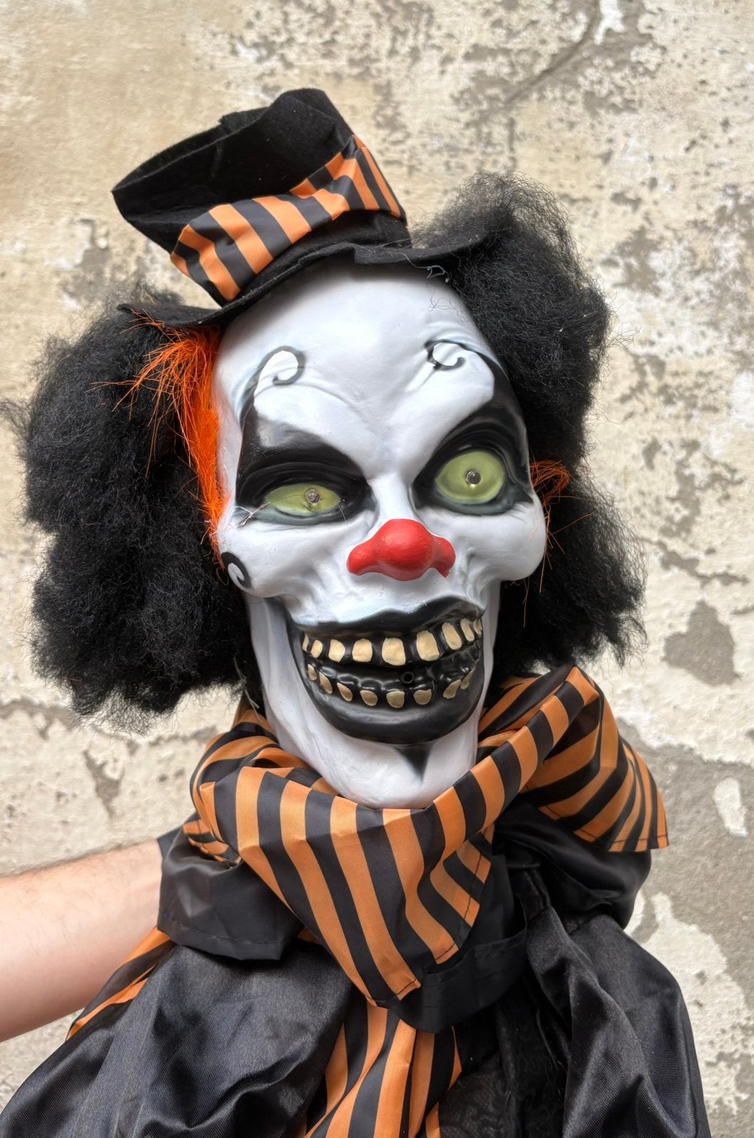 Halloween decoratie pakket, horror clown 170cm en 2x spinnen, Ophalen, Zo goed als nieuw, Versiering